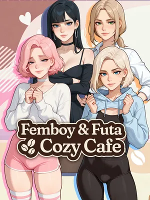 Femboy & Futa Cozy Cafe - Key Art
